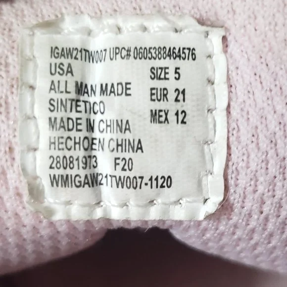 Cute Pink Sneakers sz 5 - Picture 3 of 13